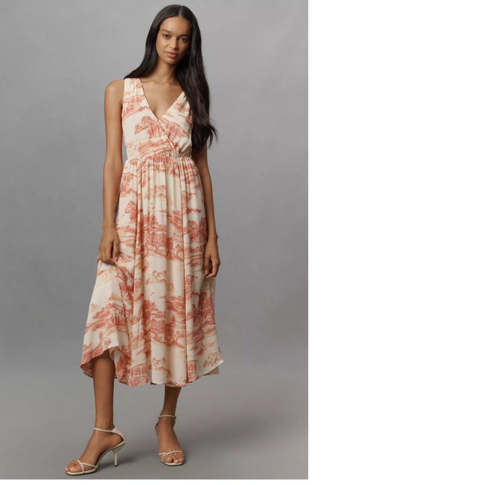 Reformation Farah Sleeveless V-Neck Midi Dress size 4 new with tag